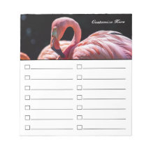 Pink Flamingo To Do List oder Lebensmittelliste No