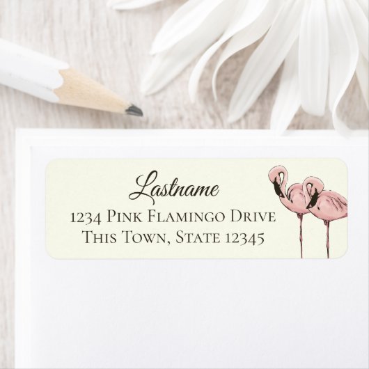 Pink Flamingo Tropical Beach (Insitu)