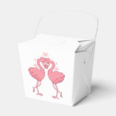 Pink Flamingo Tropical Beach Hawaiian Wedding Geschenkschachtel (Vorderseite)