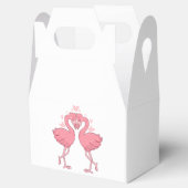Pink Flamingo Tropical Beach Hawaiian Wedding Geschenkschachtel (Geöffnet)