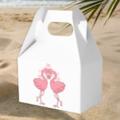 Pink Flamingo Tropical Beach Hawaiian Wedding Geschenkschachtel