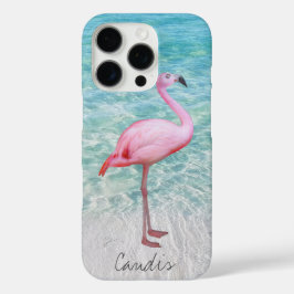 Pink Flamingo Tropical Beach Moderne Ihren Namen h iPhone 16 Pro Hülle