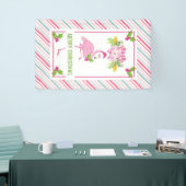 Pink Flamingo Tropical Christmas Banner (Messeveranstaltung)