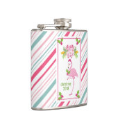 Pink Flamingo Tropical Christmas Flachmann (Rechts)