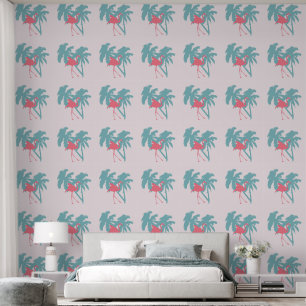 PINK FLAMINGO TROPICAL DREAMSCAPE WALLPAPIER TAPETE
