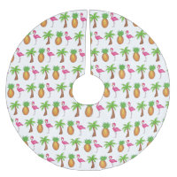 Pink Flamingo Tropical Island Palm Tree Ananas