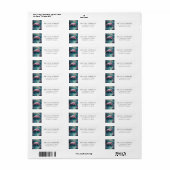 Pink Flamingo Tropical Return Address Label (Vorne)
