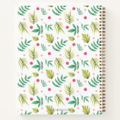 Pink Flamingo Tropical Sketchbook Notizblock (Rückseite)
