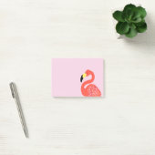 Pink Flamingo Tropical Theme Sticky Notepad Post-it Klebezettel (Büro)