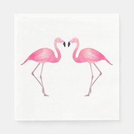 Pink Flamingo Tropical Wedding Brautparty Luau Serviette