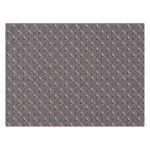 Pink Flamingo Tuxedo Fun Gray Animal Tableclout Tischdecke (Vorderseite (Horizontal))