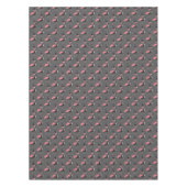 Pink Flamingo Tuxedo Fun Gray Animal Tableclout Tischdecke (Vorderseite)