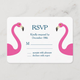 Pink Flamingo UAWG RSVP Karte