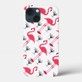 Pink Flamingo und Palm Tree Muster Case-Mate iPhone Hülle (Rückseite)