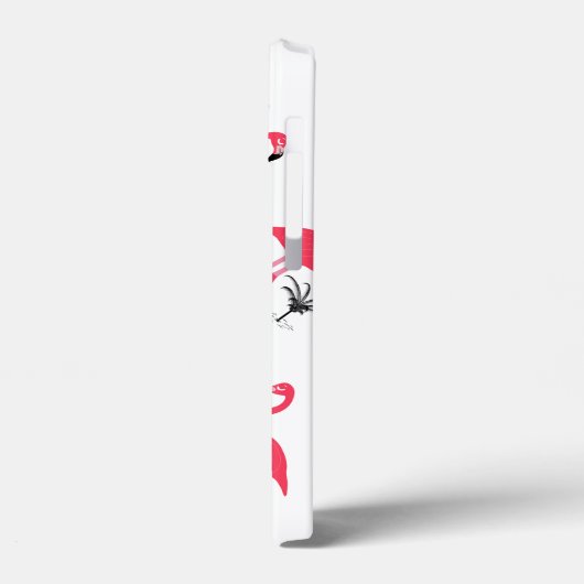 Pink Flamingo und Palm Tree Muster Case-Mate iPhone Hülle (Rückseite / Links)