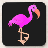 Pink Flamingo Untersetzer - Ihre Farben (Vorderseite)