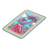 PINK FLAMINGO VALENTINE HERZEN, LIEBE VÖGEL WHIMSY MAGNET (Linke Seite)