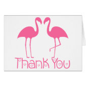 Pink Flamingo Vielen Dank Tropical Weding Beach P (Vorderseite (Horizontal))