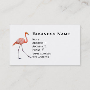 Pink Flamingo Visitenkarte