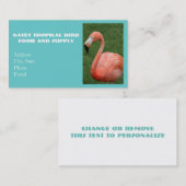 Pink Flamingo Visitenkarte (Vorne/Hinten)