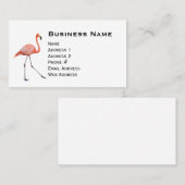 Pink Flamingo Visitenkarte (Vorne/Hinten)