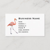 Pink Flamingo Visitenkarte (Vorderseite)