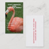 Pink Flamingo Visitenkarte (Vorne/Hinten)