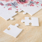 Pink Flamingo, Vogel, Aquarell Jigsaw Puzzle (Seite)