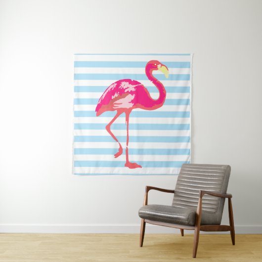 Pink Flamingo Wandteppich (Beispiel (Horizontal))
