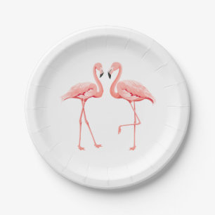 Pink Flamingo Wedding Brautparty Liebe Luau Pappteller
