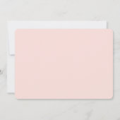 Pink Flamingo Wedding Einladung (Rückseite)