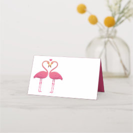 Pink Flamingo Wedding Party Tropical Escort Platzkarte