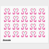 Pink Flamingo Wedding Sticker (Blatt)