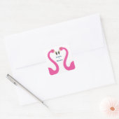 Pink Flamingo Wedding Sticker (Umschlag)