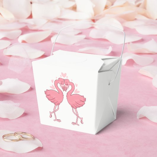 Pink Flamingo Wedding Tropical Hawaiian Luau Beach Geschenkschachtel (Hochzeit)