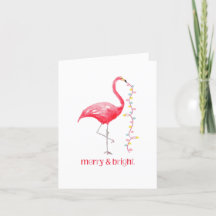 Pink Flamingo Weihnachts Retro Tropical