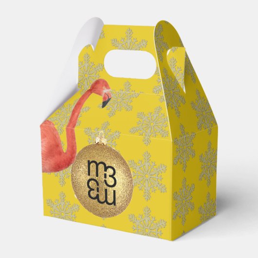 PINK FLAMINGO Weihnachtsgeschenk Geschenkschachtel (Vorderseite)