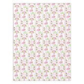 Pink Flamingo Weihnachtsmannmütze Candy Canes und Tischdecke (Vorderseite)