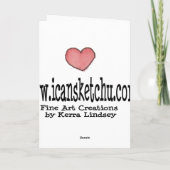 Pink Flamingo Whimsical Happy Birthday Card Karte (Rückseite)