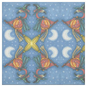 PINK FLAMINGO WITCH, HALLOWEEN FABRIC Mirror Stoff (Muster)