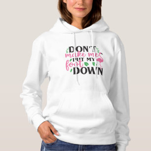 Pink Flamingo Womens anpassen Hoodie