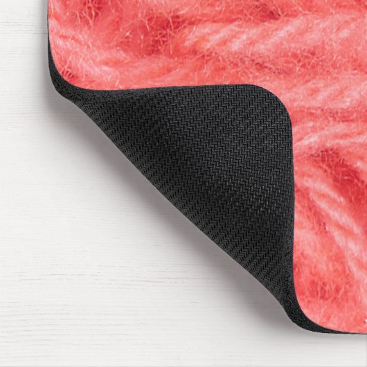 Pink Flamingo Yarn Mousepad (Ecke)