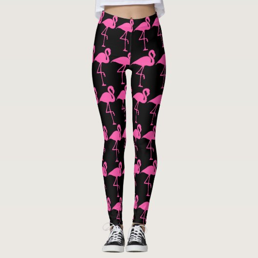 PINK FLAMINGO YOGA PANTS LEGGINGS (Vorderseite)