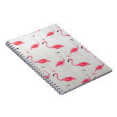Pink Flamingo Zeichnend Flamingo Artist Pink White Notizblock (Rechte Seite)