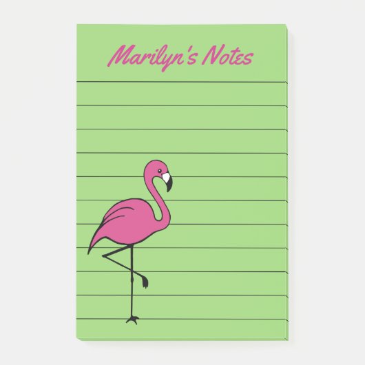 Pink Flamingo zu tun List Post it Notes Geschenk Post-it Klebezettel (Vorderseite)
