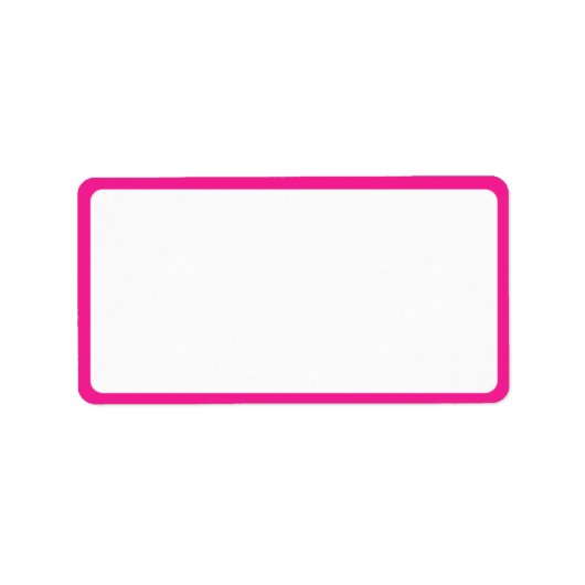 Pink Flamingos Address Labels Adressaufkleber (Vorne)