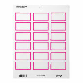 Pink Flamingos Address Labels Adressaufkleber (Vorne)