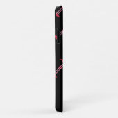 Pink Flamingos auf Personalisiert schwarz Case-Mate iPhone Hülle (Hinten/Rechts)