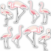 Pink Flamingos Aufkleber (Vorderseite)