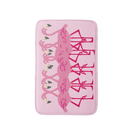 Pink Flamingos Badematte (Vorderseite Vertikal)